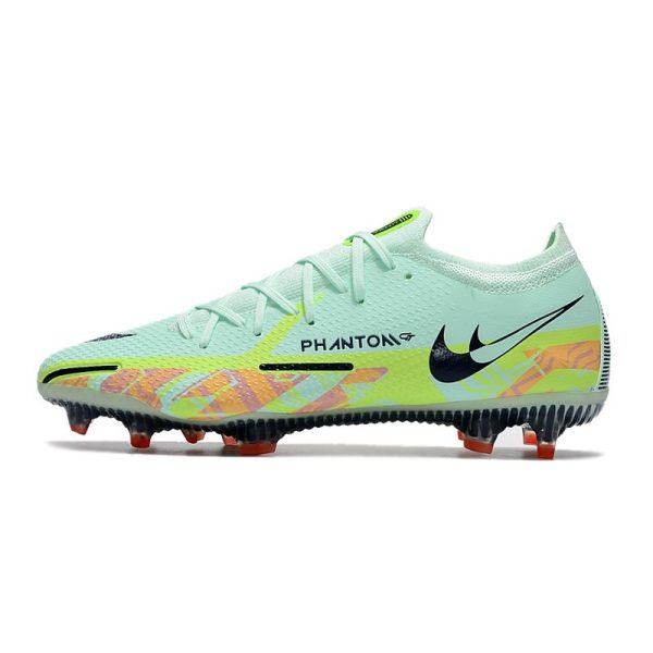 Crampon Nike Phantom GT2 Elite FG Menthe Mousse Noirened Bleu Fantôme