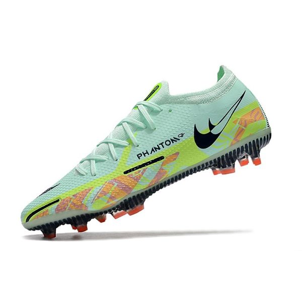 Crampon Nike Phantom GT2 Elite FG Menthe Mousse Noirened Bleu Fantôme
