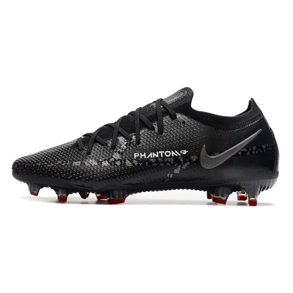 Crampon Nike Phantom GT2 Elite FG Noir Gris Fumé Summit Blanc