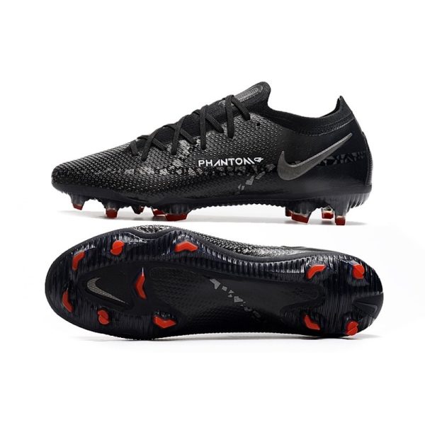 Crampon Nike Phantom GT2 Elite FG Noir Gris Fumé Summit Blanc