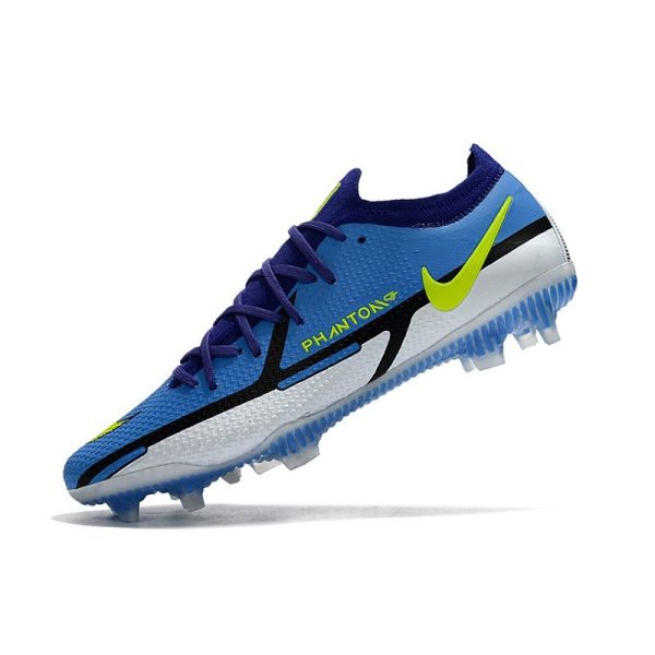Crampon Nike Phantom GT2 Elite FG Sapphire Volt Gris Brouillard Bleu