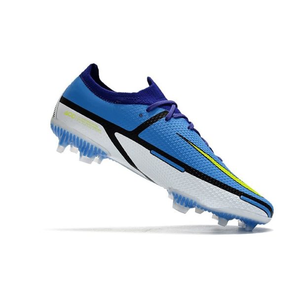 Crampon Nike Phantom GT2 Elite FG Sapphire Volt Gris Brouillard Bleu