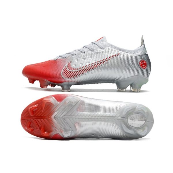 Crampons Nike Mercurial Vapor 14 Elite FG Leroy Sané Argent Rouge