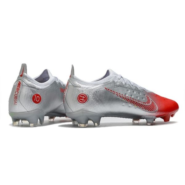 Crampons Nike Mercurial Vapor 14 Elite FG Leroy Sané Argent Rouge