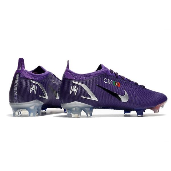 Crampons Nike Mercurial Vapor 14 Elite FG Ronaldo CR7 Violet Argent