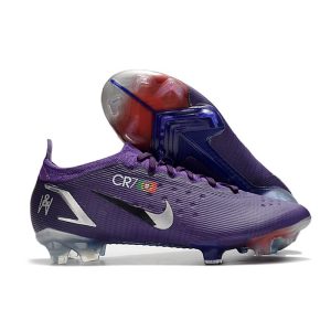 Crampons Nike Mercurial Vapor 14 Elite FG Ronaldo CR7 Violet Argent
