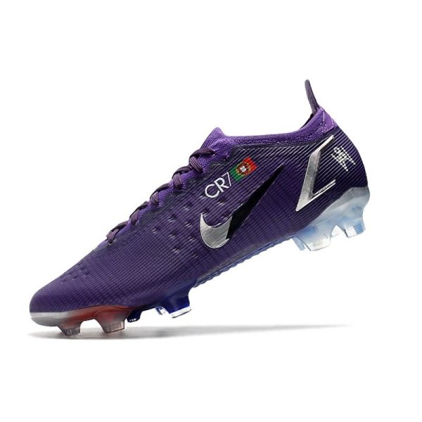 Crampons Nike Mercurial Vapor 14 Elite FG Ronaldo CR7 Violet Argent