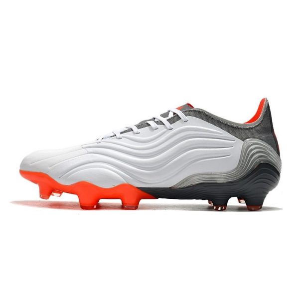 Crampons adidas Copa Sense.1 FG Blanc Rouge Solaire Acier Métallique