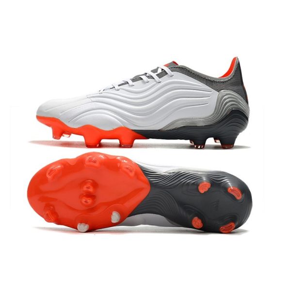 Crampons adidas Copa Sense.1 FG Blanc Rouge Solaire Acier Métallique