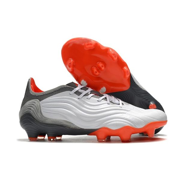 Crampons adidas Copa Sense.1 FG Blanc Rouge Solaire Acier Métallique