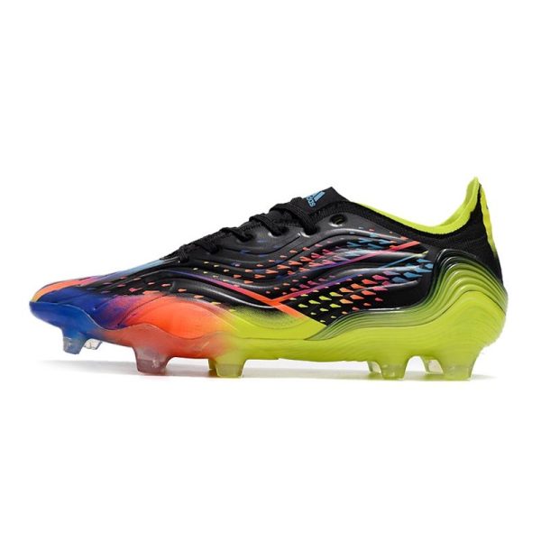 Crampons adidas Copa Sense.1 FG Noir Cyan Vif Jaune Solaire Equipe