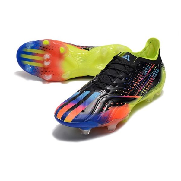 Crampons adidas Copa Sense.1 FG Noir Cyan Vif Jaune Solaire Equipe
