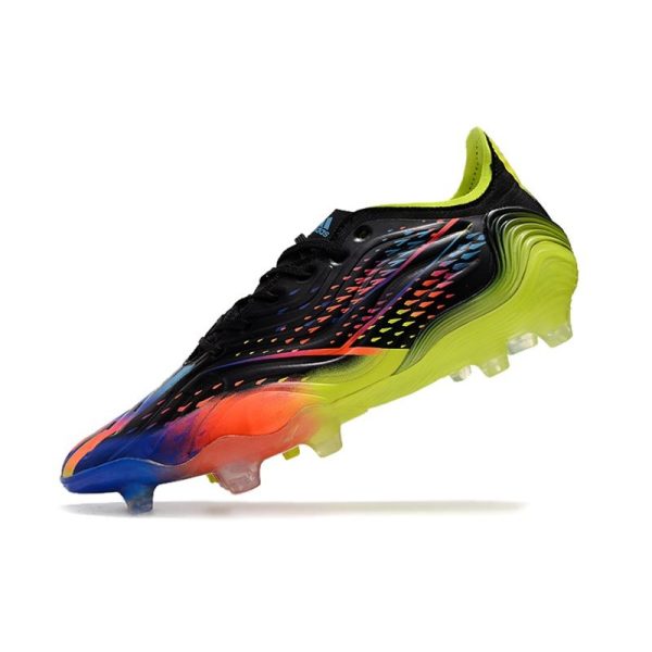 Crampons adidas Copa Sense.1 FG Noir Cyan Vif Jaune Solaire Equipe