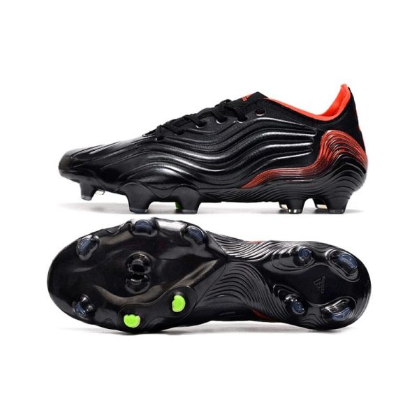 Crampons adidas Copa Sense.1 FG Noir Rouge Solaire Vert Solaire Equipe