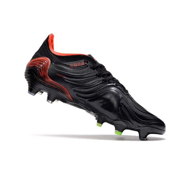Crampons adidas Copa Sense.1 FG Noir Rouge Solaire Vert Solaire Equipe