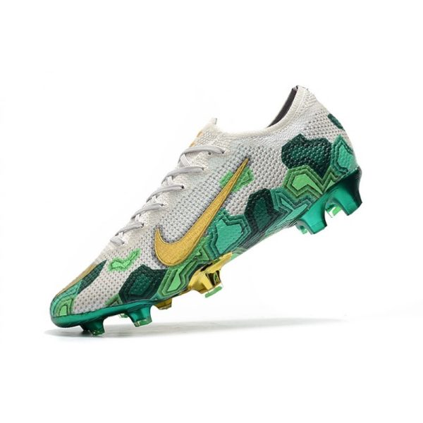Mbappe Nike Mercurial Vapor XIII 360 Elite FG Gris Vert Or