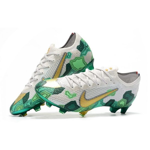 Mbappe Nike Mercurial Vapor XIII 360 Elite FG Gris Vert Or