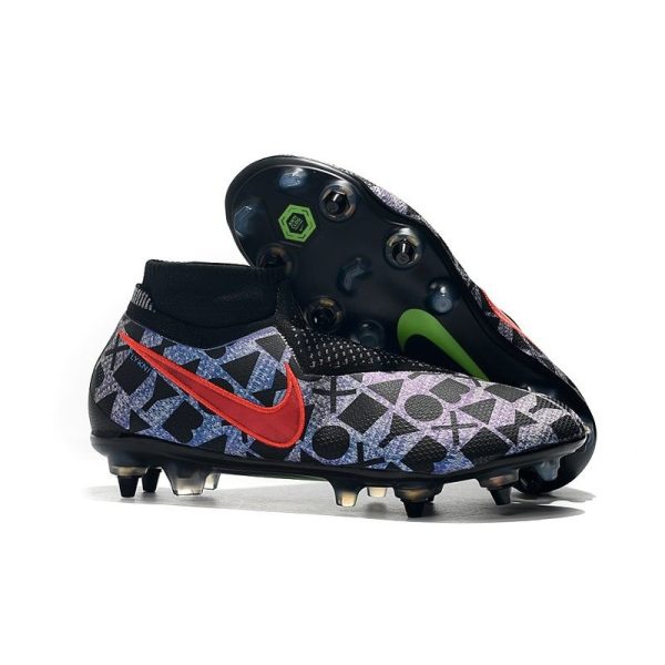 Neymar Nike Phantom VSN Elite DF SG-Pro AC Noir Rouge Argent