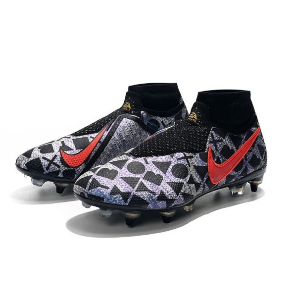 Neymar Nike Phantom VSN Elite DF SG-Pro AC Noir Rouge Argent