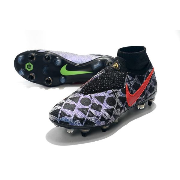 Neymar Nike Phantom VSN Elite DF SG-Pro AC Noir Rouge Argent