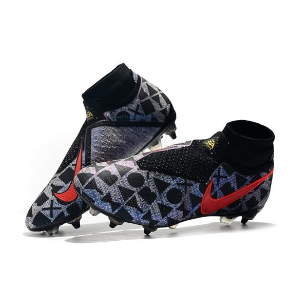 Neymar Nike Phantom VSN Elite DF SG-Pro AC Noir Rouge Argent