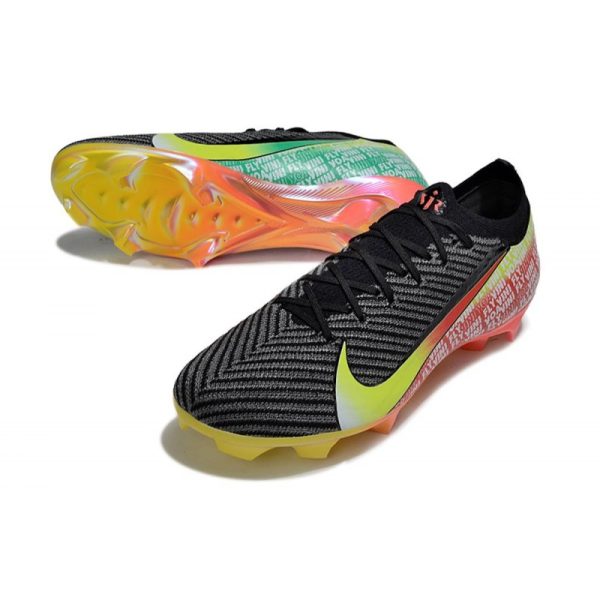 Nike Air Zoom Mercurial Vapor 16 Elite FG X VINI JR Noir Jaune Dynamique Vert Etincelle Cramoisi Brt