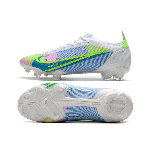 Nike Mercurial Vapor 14 Elite FG Neuf Blanc Bleu Vert
