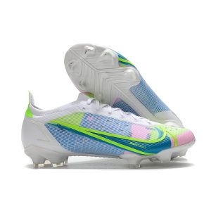 Crampons de football Nike Mercurial Vapor 14 Elite FG Neuf Blanc Bleu Vert