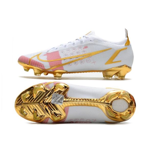 Nike Mercurial Vapor 14 Elite FG Neuf Blanc Rose Or
