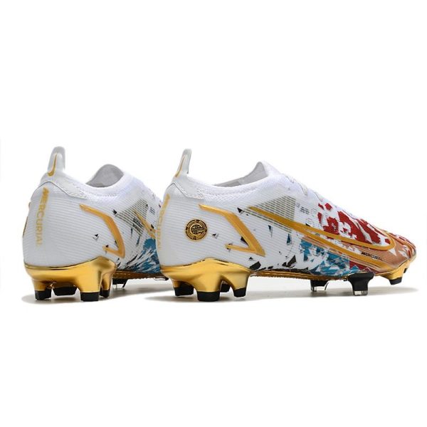 Nike Mercurial Vapor 14 Elite FG Neuf Blanc Rouge Or
