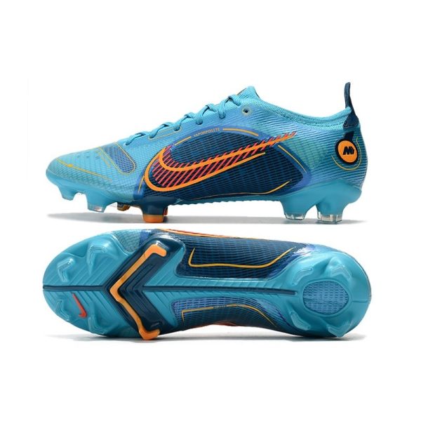 Nike Mercurial Vapor 14 Elite FG Neuf Bleu Chlorine Orange Laser Marina