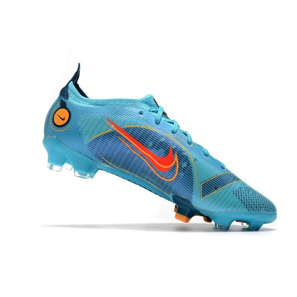 Nike Mercurial Vapor 14 Elite FG Neuf Bleu Chlorine Orange Laser Marina