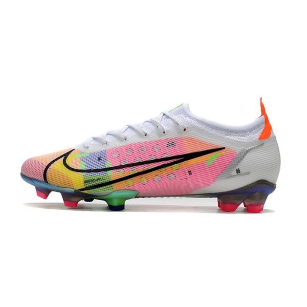 Nike Mercurial Vapor 14 Elite FG Nouveau Blanc Argent Métallique Raison Foncé