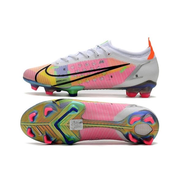 Nike Mercurial Vapor 14 Elite FG Nouveau Blanc Argent Métallique Raison Foncé