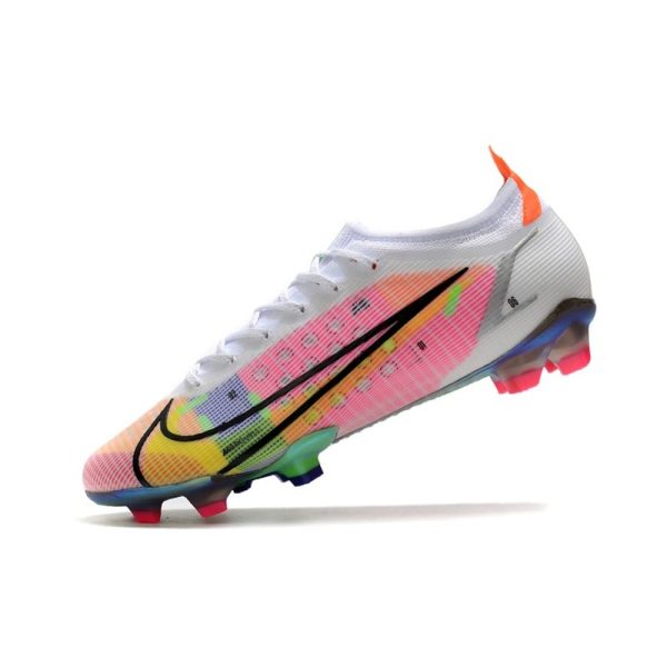 Nike Mercurial Vapor 14 Elite FG Nouveau Blanc Argent Métallique Raison Foncé