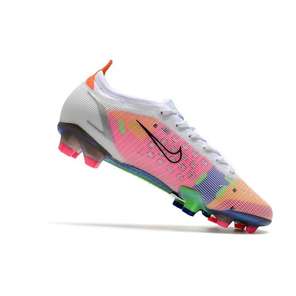Nike Mercurial Vapor 14 Elite FG Nouveau Blanc Argent Métallique Raison Foncé