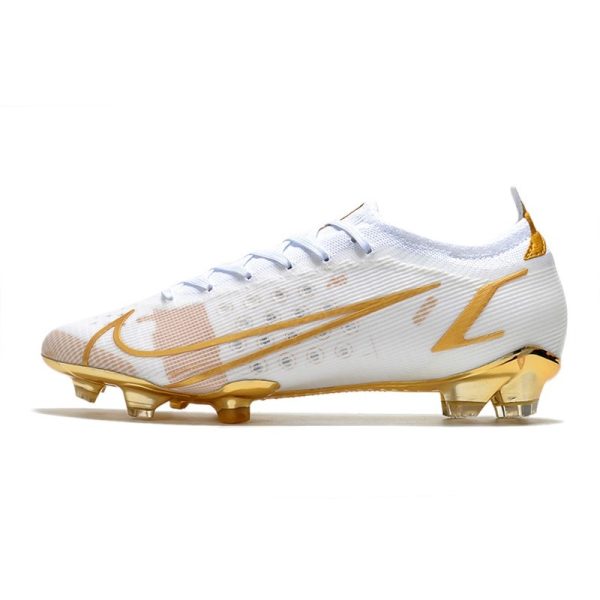 Nike Mercurial Vapor 14 Elite FG Nouveau Blanc Or