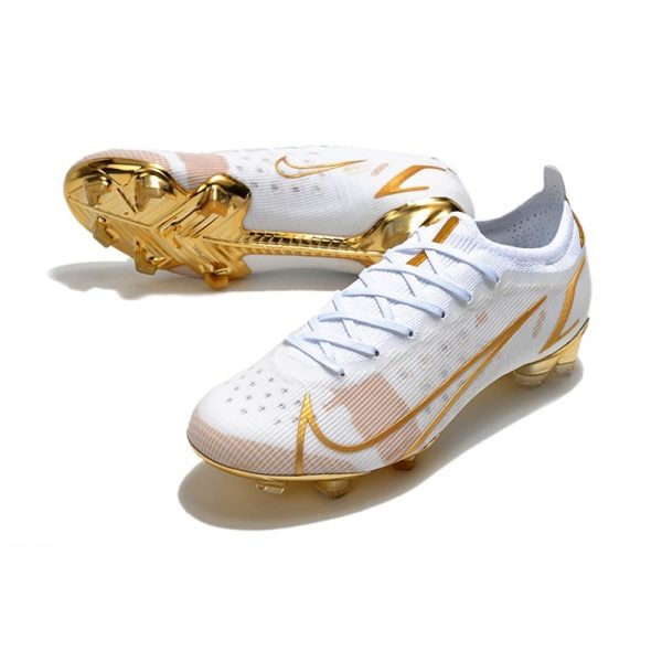 Nike Mercurial Vapor 14 Elite FG Nouveau Blanc Or