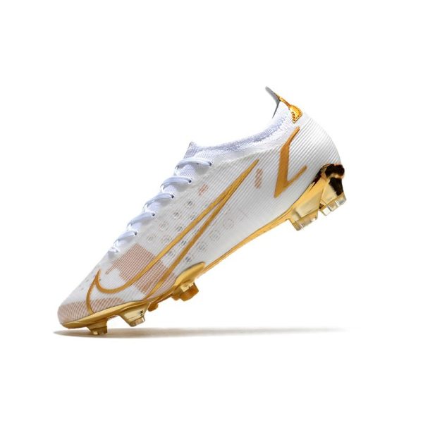Nike Mercurial Vapor 14 Elite FG Nouveau Blanc Or