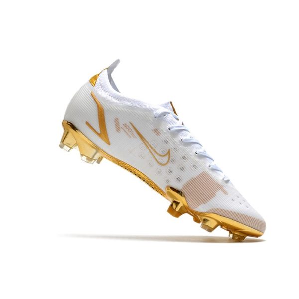 Nike Mercurial Vapor 14 Elite FG Nouveau Blanc Or