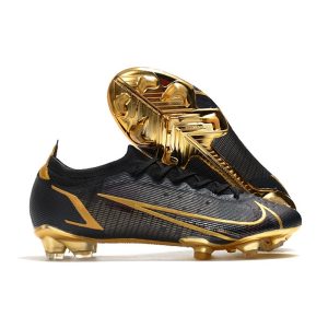 Crampons de football Nike Mercurial Vapor 14 Elite FG Nouveau Noir Or