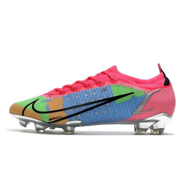 Nike Mercurial Vapor 14 Elite FG Nouveau Rose Bleu Vert