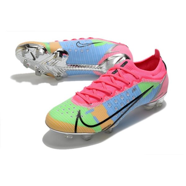 Nike Mercurial Vapor 14 Elite FG Nouveau Rose Bleu Vert