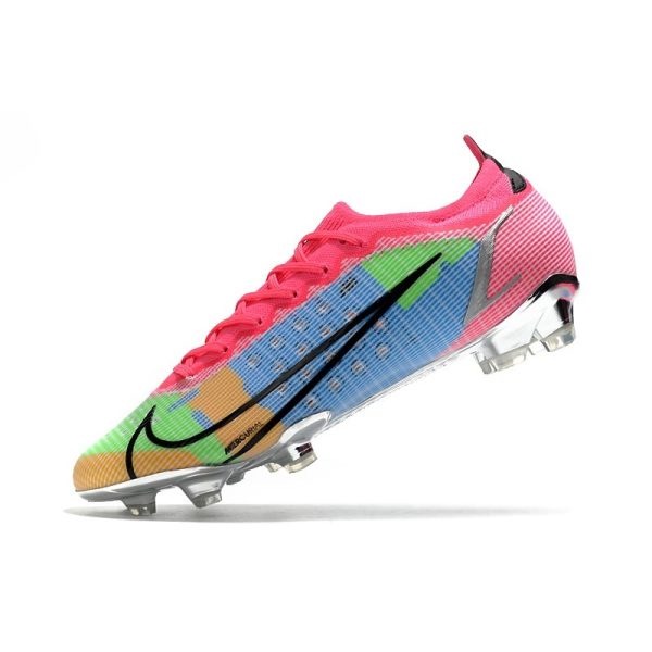 Nike Mercurial Vapor 14 Elite FG Nouveau Rose Bleu Vert