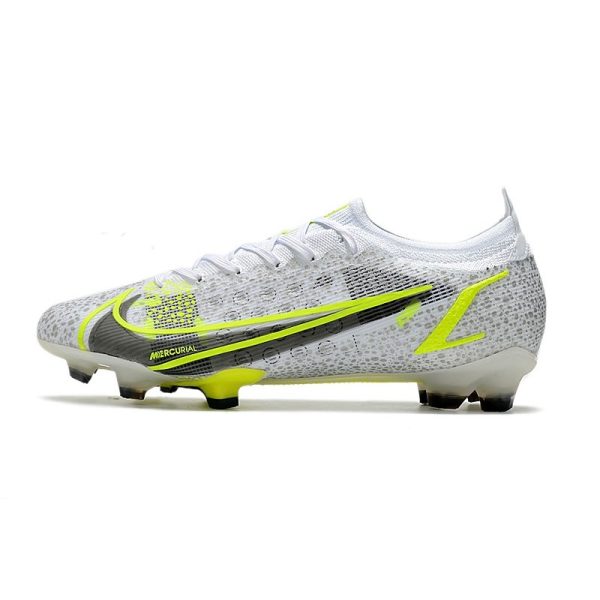 Nike Mercurial Vapor XIV Elite FG Silver Safari - Blanc Noir Argenté Jaune Fluo