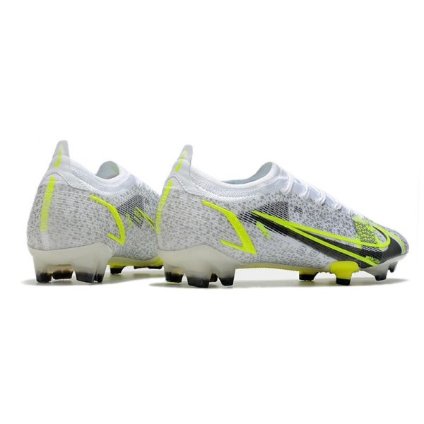 Nike Mercurial Vapor XIV Elite FG Silver Safari - Blanc Noir Argenté Jaune Fluo