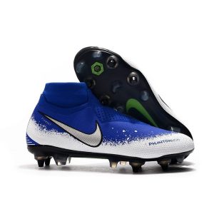 Chaussures Nike Phantom VSN Elite DF SG-Pro AC Bleu Blanc Argent