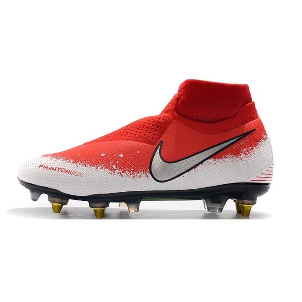 Nike Phantom VSN Elite DF SG-Pro AC Rouge Blanc Argent