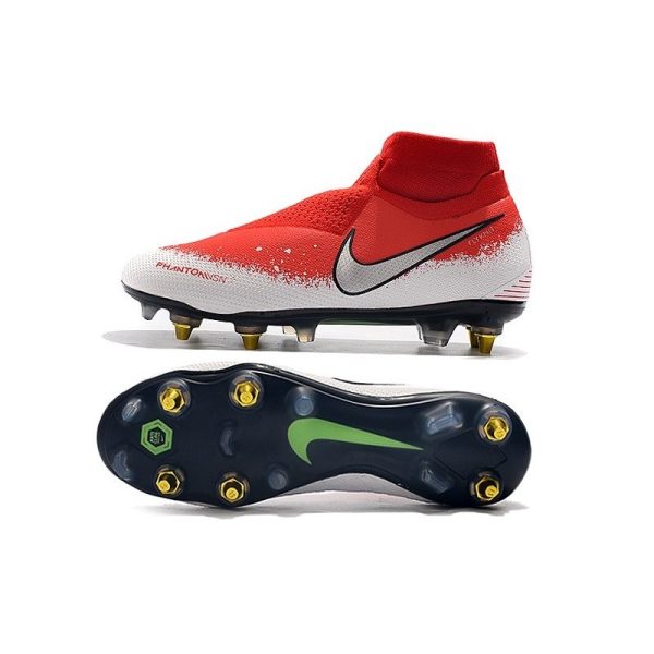 Nike Phantom VSN Elite DF SG-Pro AC Rouge Blanc Argent