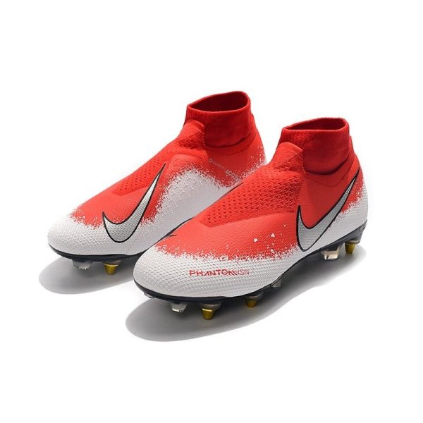 Nike Phantom VSN Elite DF SG-Pro AC Rouge Blanc Argent